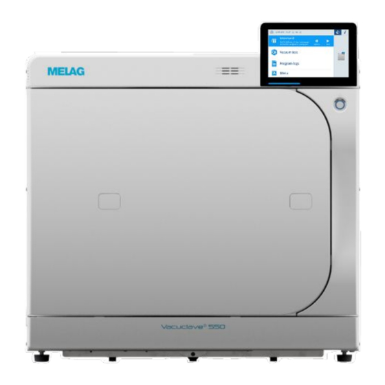 MELAG Vacuclave 550 Manual De Uso