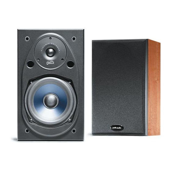 Polk Audio RT Serie Manual