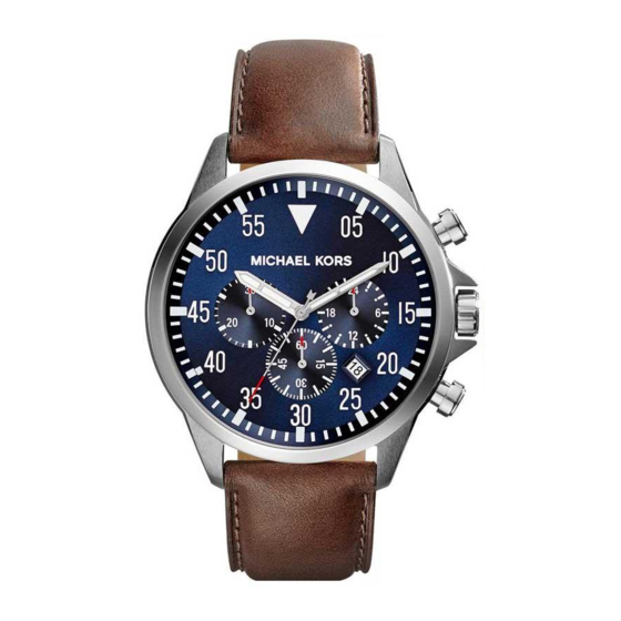 Michael Kors VX3JE Manual De Instrucciones
