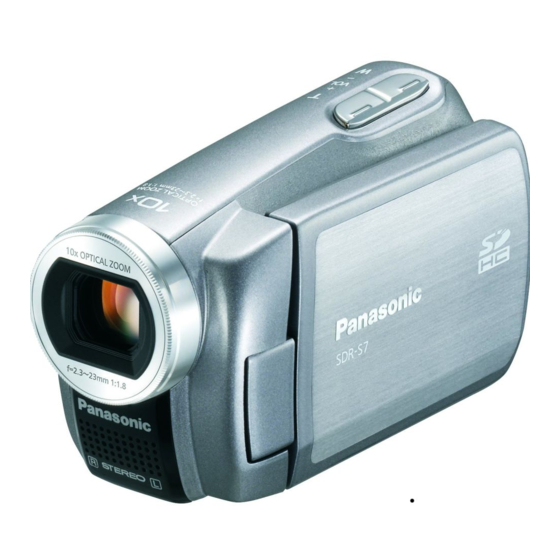 Panasonic SDR-S7 Instrucciones De Funcionamiento Básicas