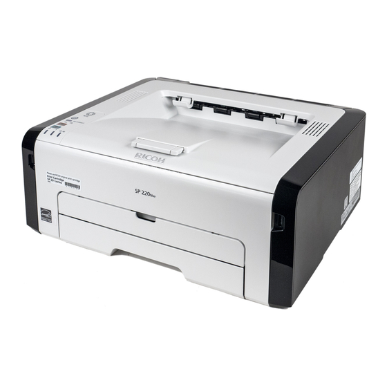 Ricoh SP 220Nw Guía De Configuración