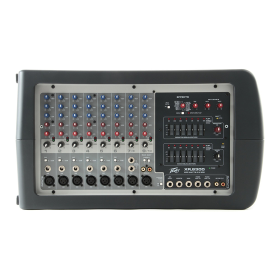 Peavey XR 8300 Manual Del Usuario