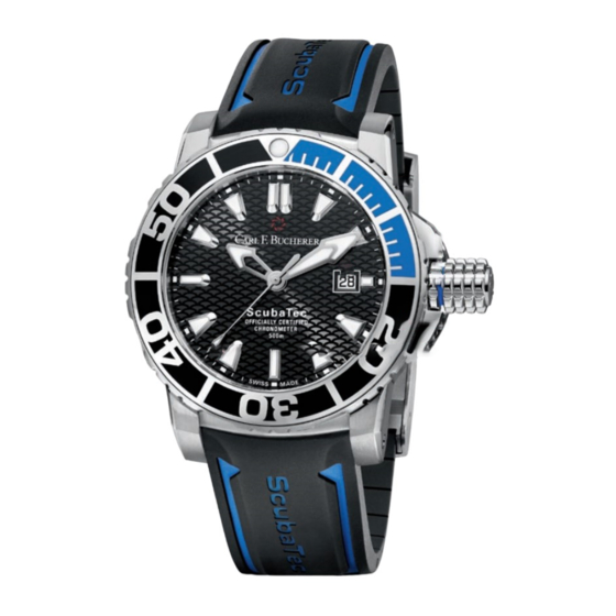 Carl F. Bucherer Patravi scubatec Instrucciones