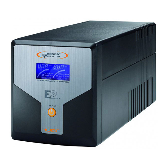 INFOSEC UPS SYSTEM E2 LCD Serie Manuales