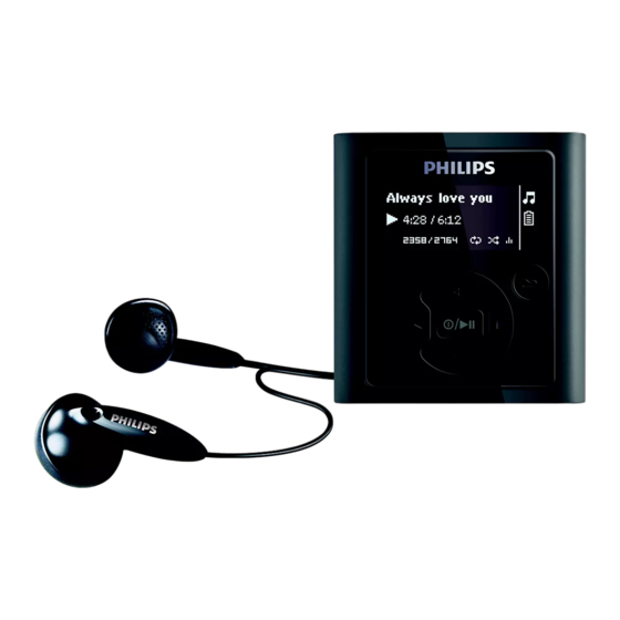 Philips GoGear SA1915 Guía De Configuración Rápida