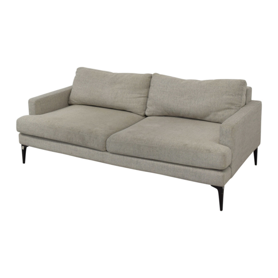 West Elm Andes Sofa Instrucciones De Ensamblaje