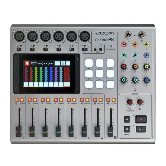 Zoom P8 PodTrak Manual De Instrucciones