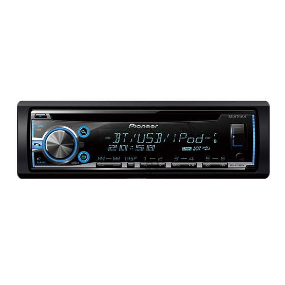 Pioneer DEH-X5700BT Manual De Instalación