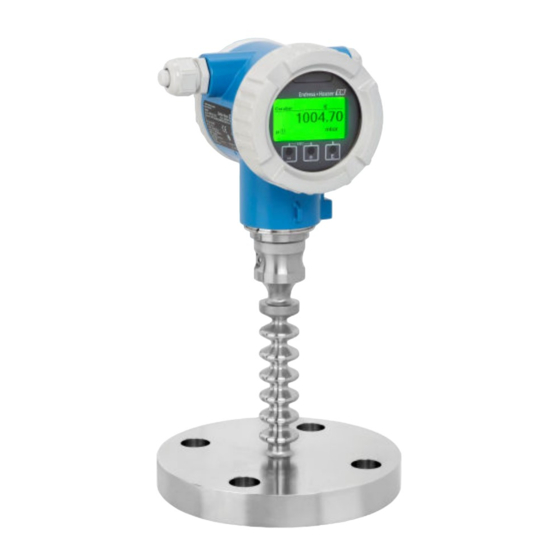 Endress+Hauser Cerabar PMP71B Manual De Instrucciones Abreviado