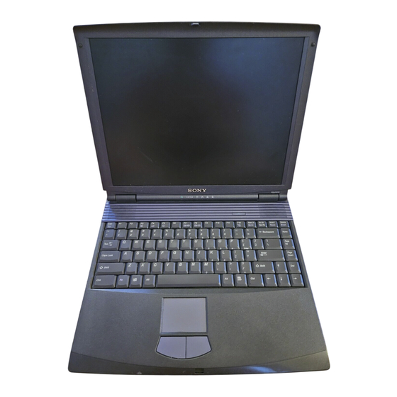 Sony VAIO PCG-FXA680 Introducción Rápida