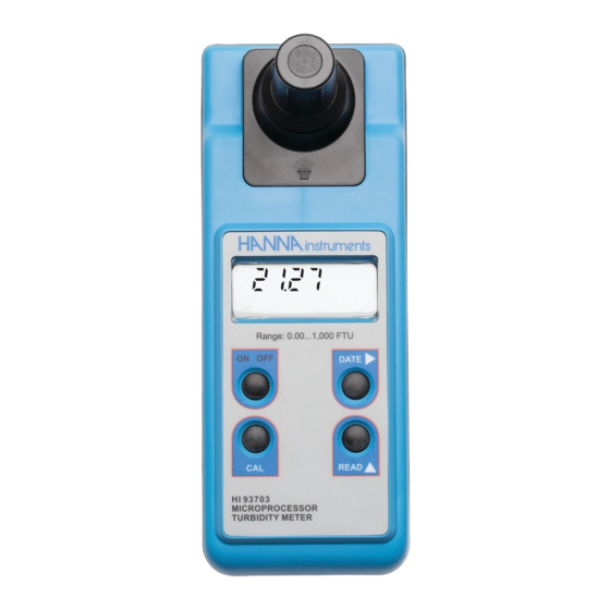 Hanna Instruments HI93703 Manual De Instrucciones