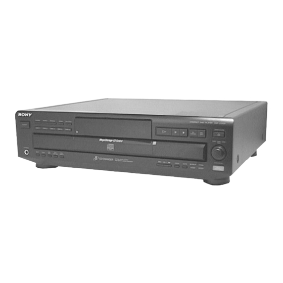 Sony CDP-CE525 Manual De Instrucciones