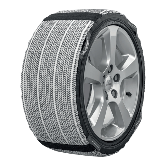 Michelin SNOW SOCKS SOS GRIP EVOLUTION Instrucciones De Uso