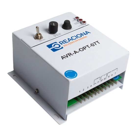REACIONA AVR-A-OPT-07 Manual De Instalación Y Operación