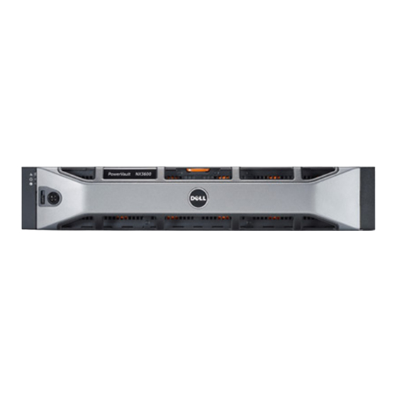 Dell PowerVault NX3600 NAS Manuales