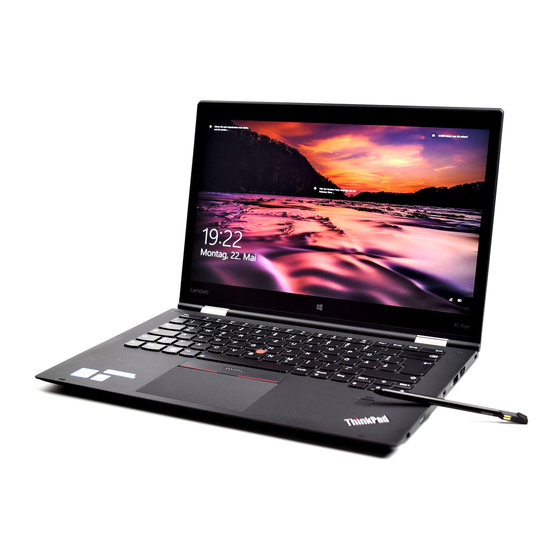 Lenovo ThinkPad X1 Yoga Guía De Configuración