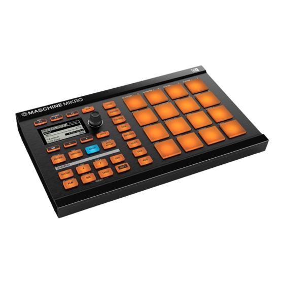 Native Instruments MASCHINE MIKRO Guía De Usuario