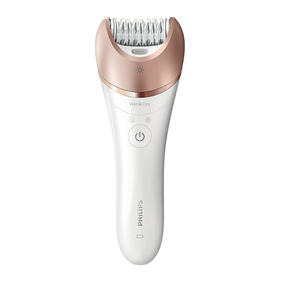 Philips Satinelle Advanced BRE610 Manual De Instrucciones