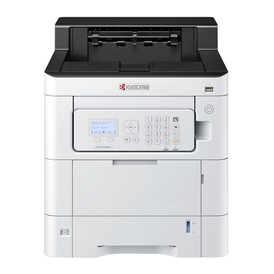 Kyocera ECOSYS PA4500cx Guía De Uso