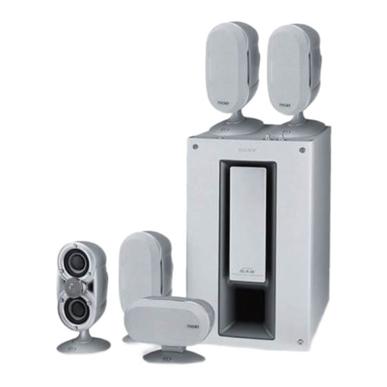 Sony SA-VE815ED Manual De Instrucciones
