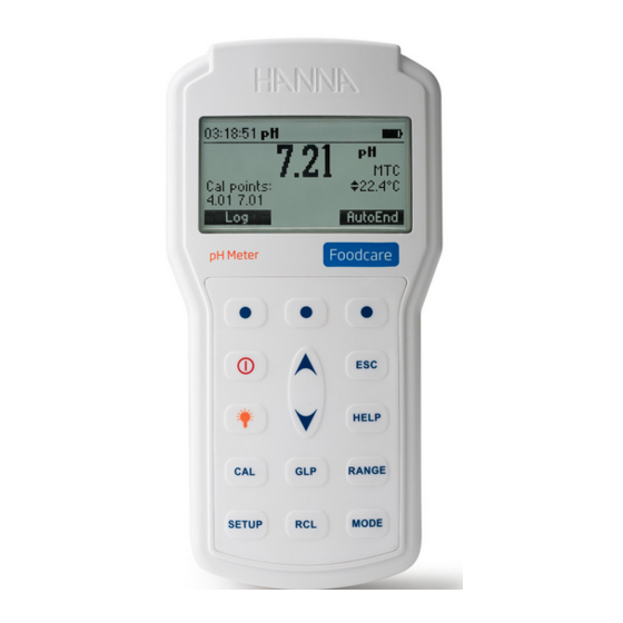 Hanna Instruments HI98161 Manual De Instrucciones