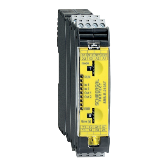 schmersal SRB-E-232ST Manual De Instrucciones