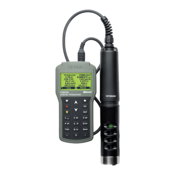 Hanna Instruments HI98494 Manual De Instrucciones