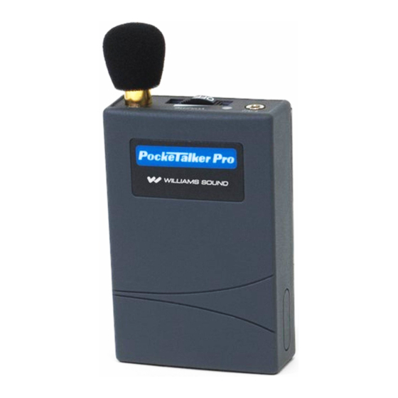 Williams Sound POCKETALKER Pro PKT C1 Manuales