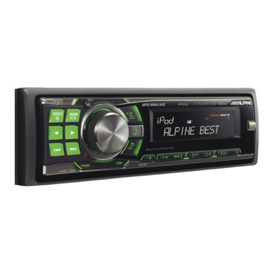 Alpine CDE-9880R Manual De Operación