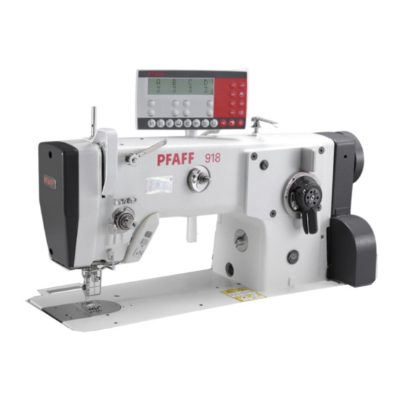Pfaff Industrial 918 Manual De Ajuste