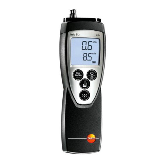 testo 512 Manual De Instrucciones