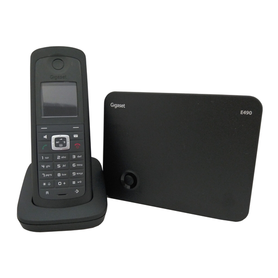 Siemens Gigaset E490 Manual Del Usuario