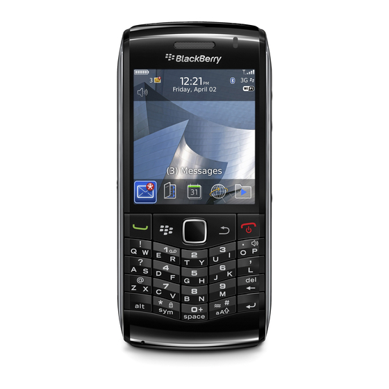 Blackberry Pearl 9100 Manuales