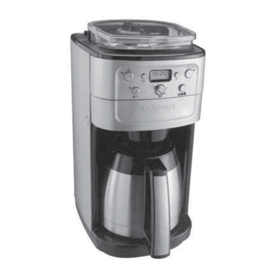 Cuisinart DGB900BCE Manual De Instrucciones