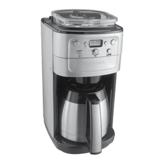 Cuisinart DGB900BCE Instrucciones