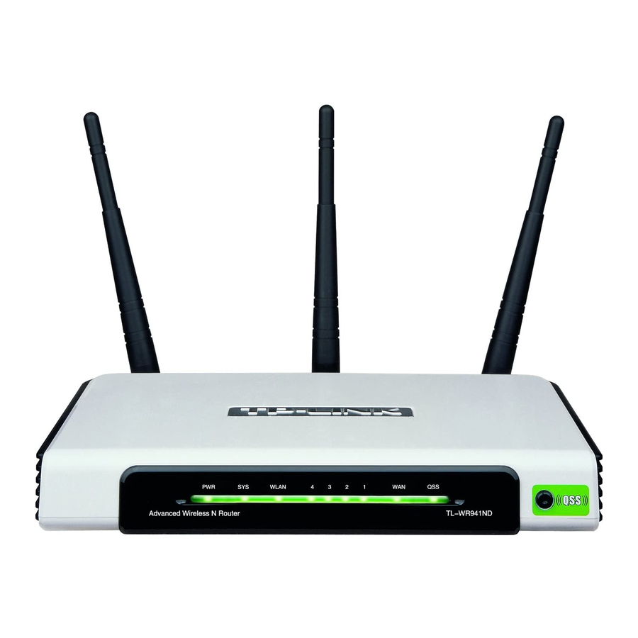 TP-Link TL-WR941ND Guía De Instalación Rápida