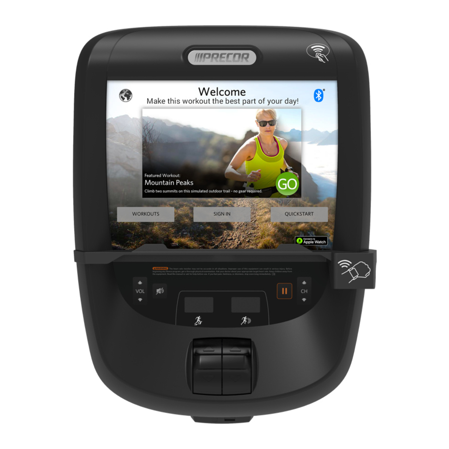 Precor P82 Guía De Inicio
