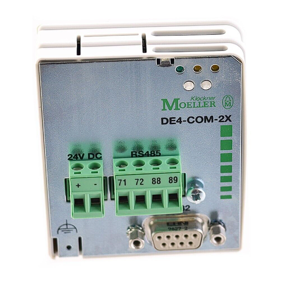 Moeller DE4-COM-2X Instrucciones De Montaje