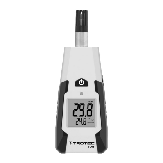 Trotec BC06 Manual De Instrucciones