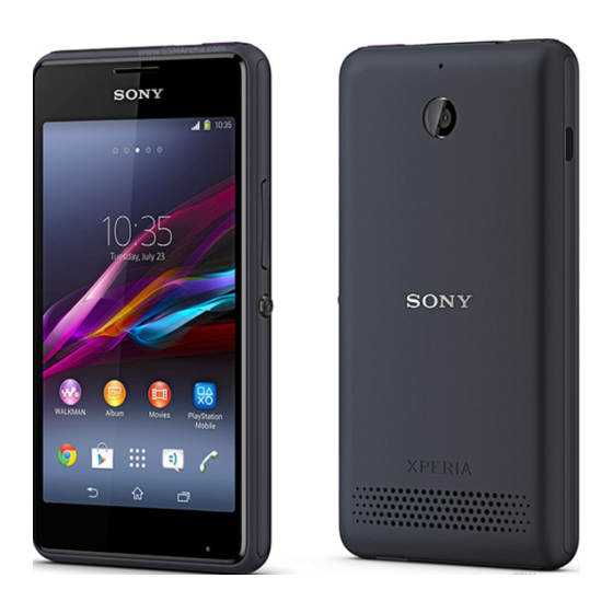 Sony Xperia E1 dual Manuales