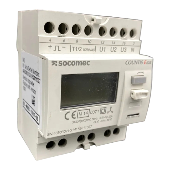 socomec COUNTIS E42R Instrucciones De Servicio