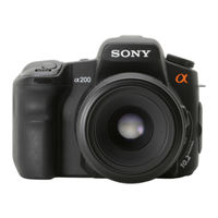 Sony DSLR-A200 Manual De Instrucciones