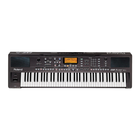 Roland EXR-7 Manual Del Usuario
