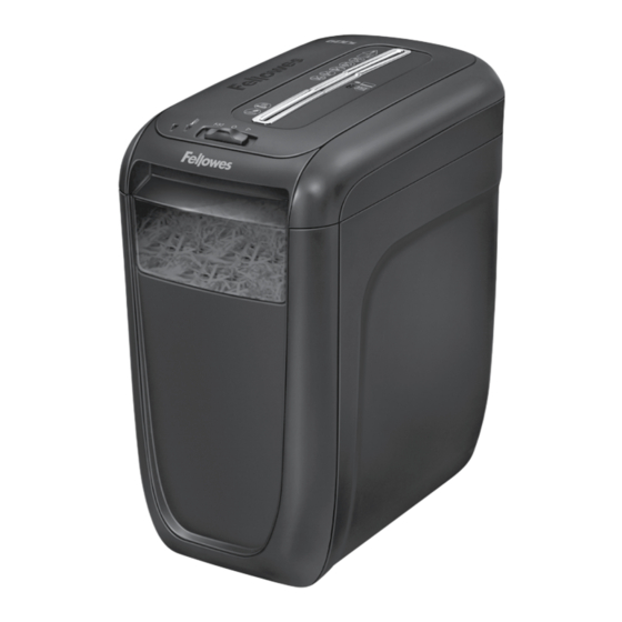 Fellowes Powershred 60Cs Manual De Instrucciones