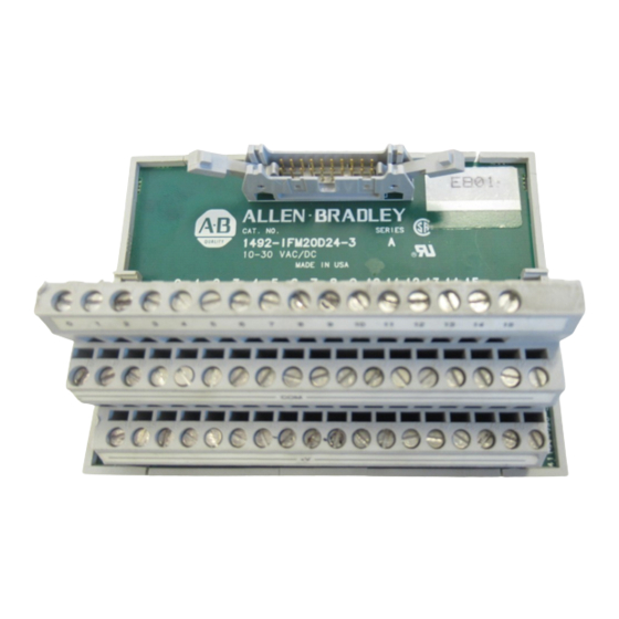 Rockwell Automation Allen-Bradley 1492-IFM20F-3 Guia De Inicio Rapido