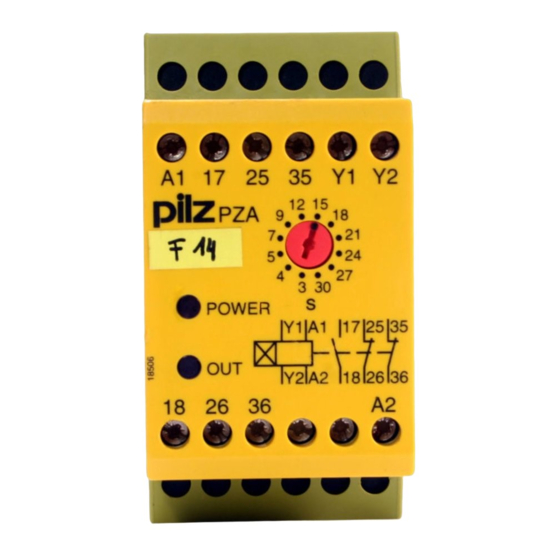 Pilz PZA Manual De Instrucciones