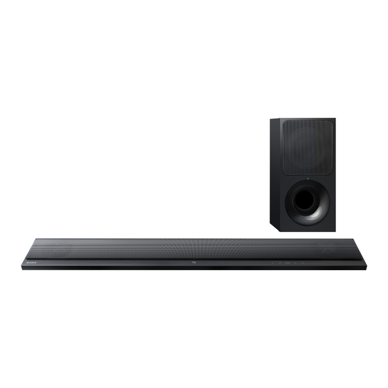 Sony HT-CT390 Manual De Instrucciones