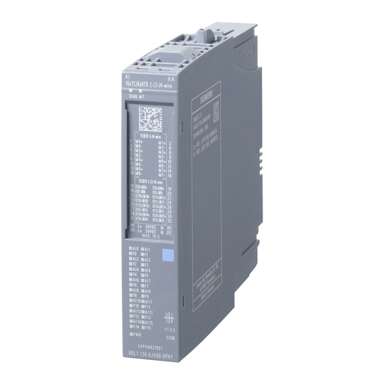 Siemens SIMATIC ET 200SP HA Manual De Producto