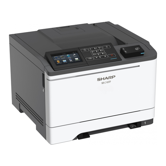 Sharp MX-C407P Guia Del Usuario