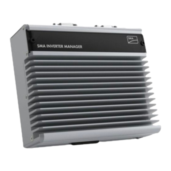 SMA Inverter Manager Instrucciones De Instalación